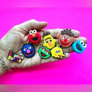 Sesame Street Friends Crocs Shoe Charms Set of 8